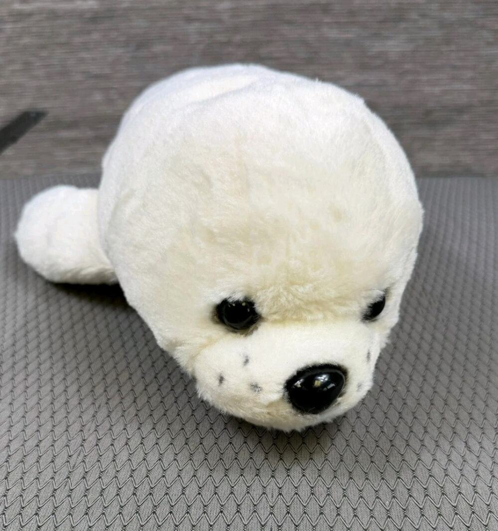 SeaWorld White Seal Sea Lion Pup Baby Plush Stuffed Animal White 18 Inch